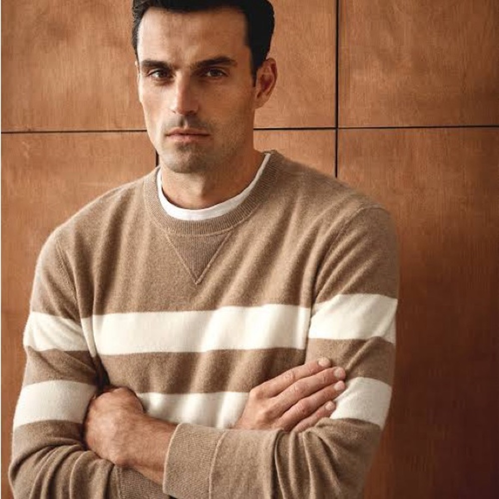 NWT $500+ Todd Snyder Men's Cashmere White Label Crewneck sweatshirt